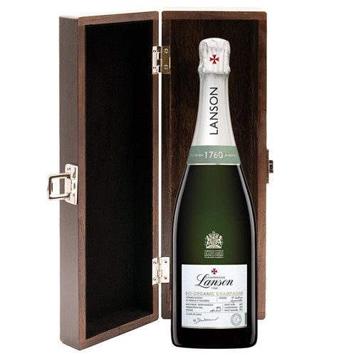 Lanson Le Green Bio-Organic Champagne 75cl in Elm Wood Gift Box